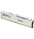 Memoria ram ddr5 32gb 2x16gb kingston - 6000mt - s - fury beast - cl36 - blanco