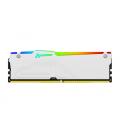 Memoria ram ddr5 64gb 2x32gb kingston - 6000mt - s - fury beast rgb - cl36 - blanco