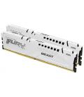 Memoria ram ddr5 64gb 2x32gb kingston - 6000mt - s - fury beast - cl30 - blanco
