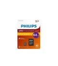 Tarjeta memoria micro sdxc philips 64gb clase 10 + adaptador sd