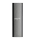 Disco duro externo ssd philips ultra slim 500gb m.2 usb tipo c gris