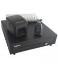 Pack approx apppospack4180lan-2d cajón portamonedas/ impresora térmica/ lector de códigos y rollos térmicos