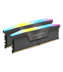 Memoria RAM Corsair Vengeance RGB 16GB 2x8GB DDR5 6000MHz CL36 AMD EXPO Intel XMP Gris