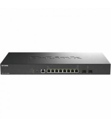 Switch gestionable d-link dxs-1210-10mp/e 8 puertos/ rj-45 100/1000/2.5g/5g/10g/ poe+/ sfp