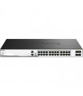 Switch gestionable d-link dxs-3130-28/e 24 puertos/ rj-45 10gbps/ sfp/ poe