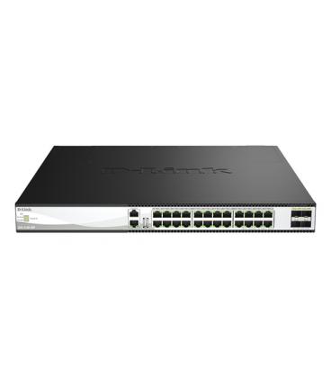 Switch gestionable d-link dxs-3130-28p/e 24 puertos/ rj-45 10/100/1000/ sfp/ poe