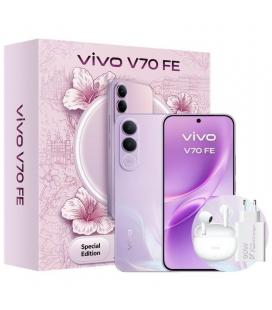 Smartphone vivo v70 fe 8gb/ 256gb/ 6.83'/ 5g/ púrpura/ incluye cargador + auriculares