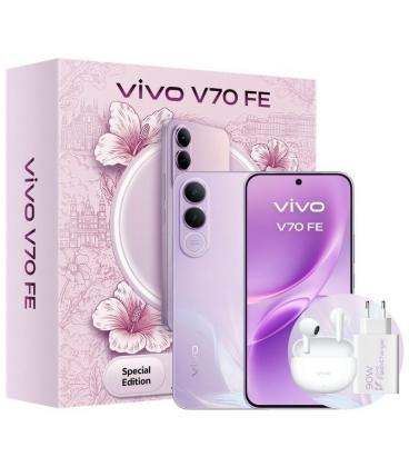 Smartphone vivo v70 fe 8gb/ 512gb/ 6.83'/ 5g/ púrpura/ incluye cargador + auriculares