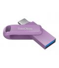 Memoria usb 3.2 usb tipo c sandisk 64gb ultra dual drive go lavanda