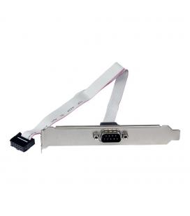 Bracket db9 a idc10 startech 0.41m - macho - hembra - gris