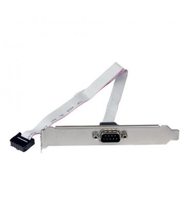 Bracket db9 a idc10 startech 0.41m - macho - hembra - gris
