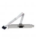 Bracket db9 a idc10 startech 0.41m - macho - hembra - gris