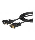 Cable hdmi - micro usb tipo b a vga startech 2m - macho - hembra - macho - negro