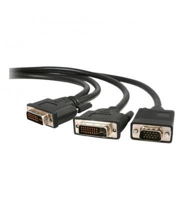 Cable dvi - i a dvi - d - vga startech 1.8m - macho - macho - negro