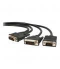 Cable dvi - i a dvi - d - vga startech 1.8m - macho - macho - negro