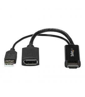 Conversor hdmi - usb tipo a a displayport startech - macho - hembra - negro