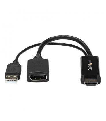 Conversor hdmi - usb tipo a a displayport startech - macho - hembra - negro