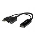 Conversor hdmi - usb tipo a a displayport startech - macho - hembra - negro