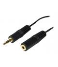 Cable mini jack 3.5mm startech 3.7m - macho - hembra - negro