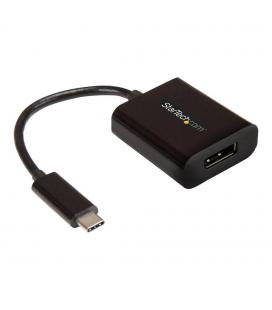 Adaptador usb tipo c a displayport startech 0.14m - macho - hembra - negro