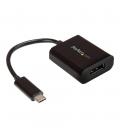 Adaptador usb tipo c a displayport startech 0.14m - macho - hembra - negro