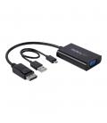Adaptador displayport a vga startech 0.184m - macho - hembra - negro + cable micro usb tipo b a usb tipo a