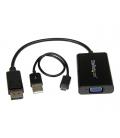 Adaptador displayport a vga startech 0.184m - macho - hembra - negro + cable micro usb tipo b a usb tipo a