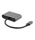 Adaptador usb tipo c a vga - hdmi startech - macho - hembra - gris