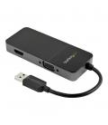 Adaptador usb tipo a a hdmi - vga startech - macho - hembra - negro - plata