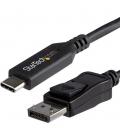 Cable usb tipo c a displayport startech 1.8m - macho - macho - negro