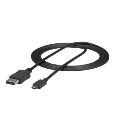 Cable usb tipo c a displayport 4k startech 1.8m - macho - macho - negro