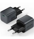 Cargador de pared gan vention fevh0-eu/ 1xusb tipo-c/ 20w