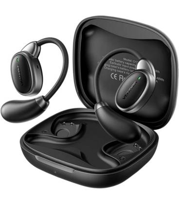 Auriculares bluetooth vention open ear 013 con estuche de carga/ autonomía 8h/ negros