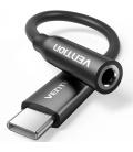 Adaptador audio vention biiba/ jack 3.5 hembra - usb tipo-c macho/ 10cm/ negro