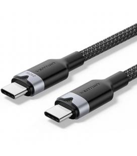 Cable usb 2.0 tipo-c 5a vention tribf/ usb tipo-c macho - usb tipo-c macho/ hasta 240w/ 480mbps/ 1m/ negro