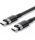 Cable usb 2.0 tipo-c 5a vention tribf/ usb tipo-c macho - usb tipo-c macho/ hasta 240w/ 480mbps/ 1m/ negro