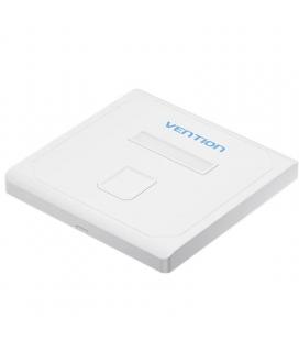 Placa de pared keystock vention ifdw0/ 1 puertos rj45