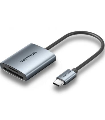 Lector de tarjetas externo vention clohb/ usb tipo-c