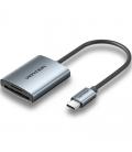 Lector de tarjetas externo vention clohb/ usb tipo-c