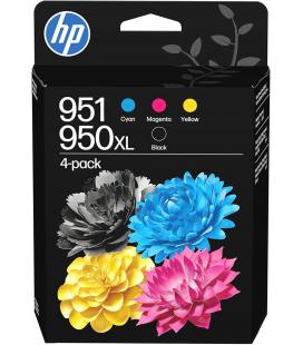 Cartucho de tinta original hp nº950xl + nº951 multipack/ cian/ magenta/ amarillo/ negro
