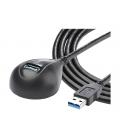Cable usb tipo a startech 1.5m - macho - hembra - negro
