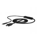 Cable usb tipo c a hdmi startech 1m - macho - macho - negro