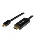 Cable mini dp a hdmi startech 1m - macho - macho - negro