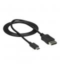 Cable usb tipo c a displayport startech 1m - macho - macho - negro