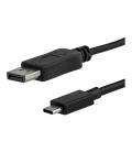 Cable usb tipo c a displayport startech 1m - macho - macho - negro