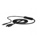 Cable usb tipo c a hdmi startech 2m - macho - macho - negro