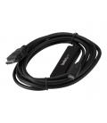Cable usb tipo c a hdmi startech 2m - macho - macho - negro