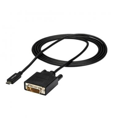 Cable usb tipo c a dvi - d startech 2m - macho - macho - negro