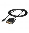 Cable usb tipo c a dvi - d startech 2m - macho - macho - negro