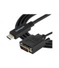 Cable usb tipo c a dvi - d startech 2m - macho - macho - negro